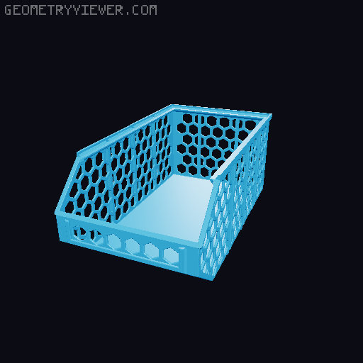 Stackable Baskets 3D model thumbnail