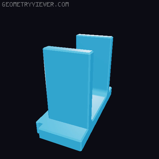 Modular Handgun Safe Stands 3D model thumbnail