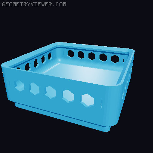 Gridfinity Hex Bins all sizes 3D model thumbnail