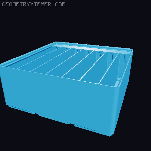 Gridfinity Ultra Light Bins - Divider Label Edition 3D model thumbnail