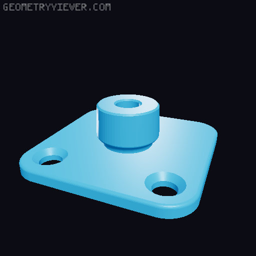 Webcam adapter 3D model thumbnail