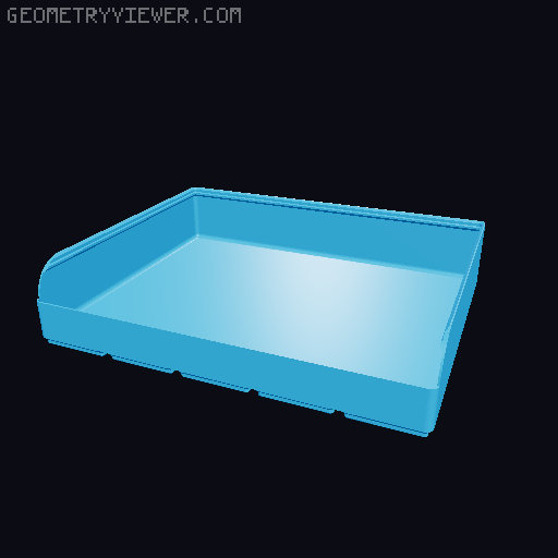 Gridfinity rouded bins collection all sizes 3D model thumbnail