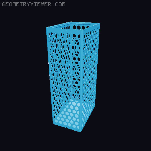 Gridfinity Hex Bins all sizes 3D model thumbnail