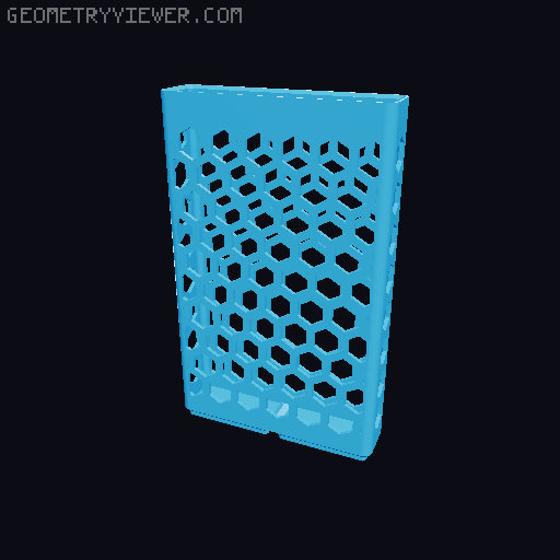 Gridfinity Hex Bins Light all sizes 3D model thumbnail
