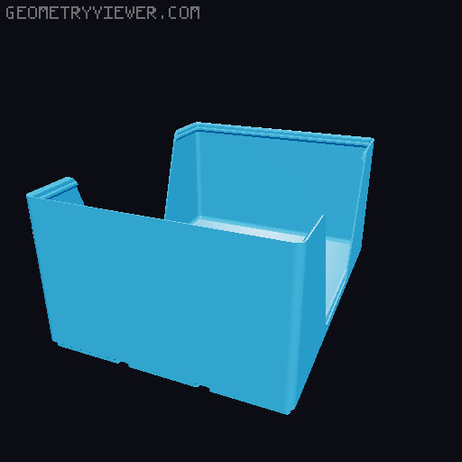 Gridfinity wall cutout collection 3D model thumbnail