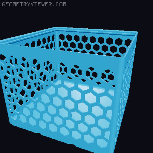 Gridfinity Hex Bins all sizes 3D model thumbnail