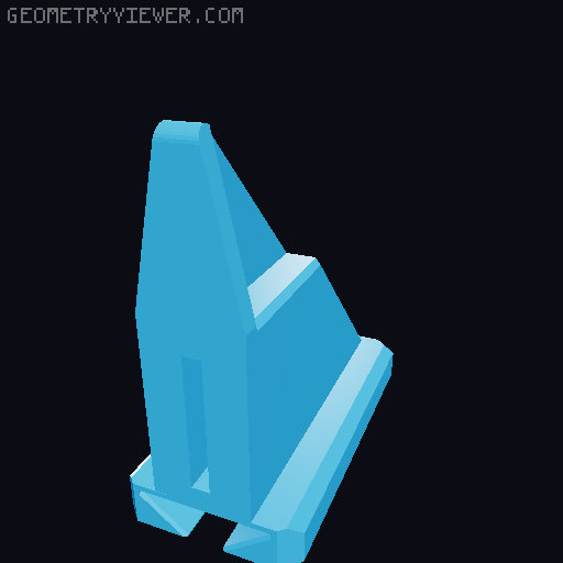Combination square holder (Sy's peglock system) 3D model thumbnail