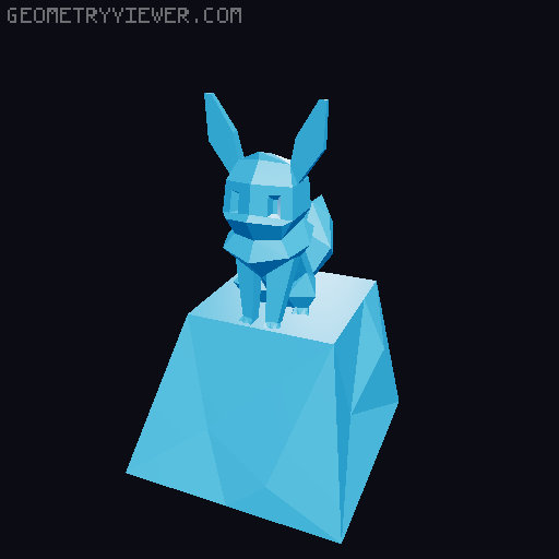 TECLAS ESTILO LOWPOLY 3D model thumbnail