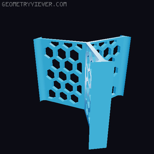 Expandable Desk Organizer Dividers 3D model thumbnail