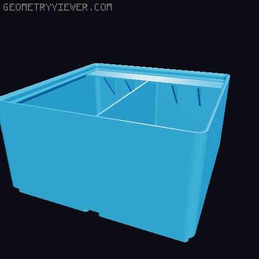 Gridfinity Ultra Light Bins - Divider Label Edition 3D model thumbnail