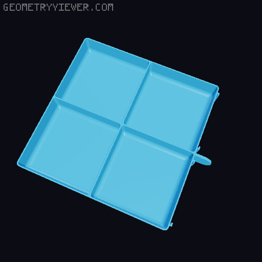 Small items organizer 3D model thumbnail