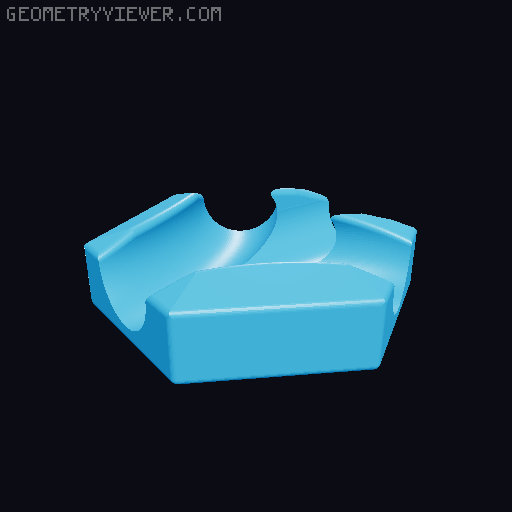 Marble track - 16 different tile insets (gravitrax compatible by using my 6 exits basic tile) 3D model thumbnail