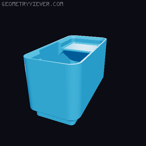 Gridfinity cups height 3 (25mm) collection 3D model thumbnail