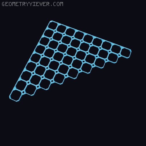 openGrid Triangular Tiles (2x2 - 12x12) 3D model thumbnail