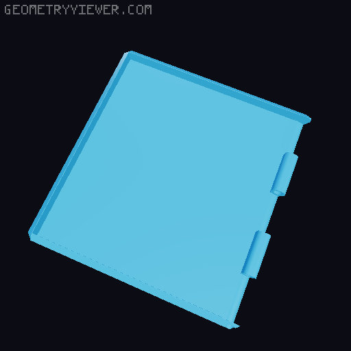 Sewing box 3D model thumbnail