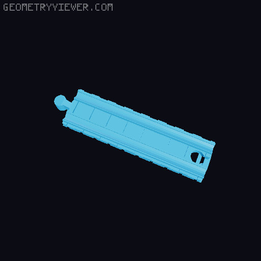 Wooden railway bridge system for Fischertechnik 3D model thumbnail