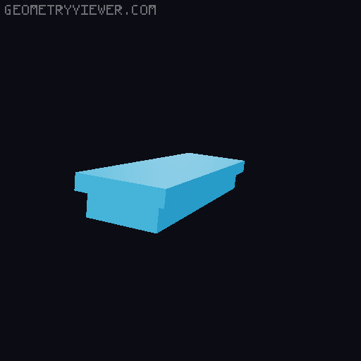 Retro Style Desk Clock 3D model thumbnail
