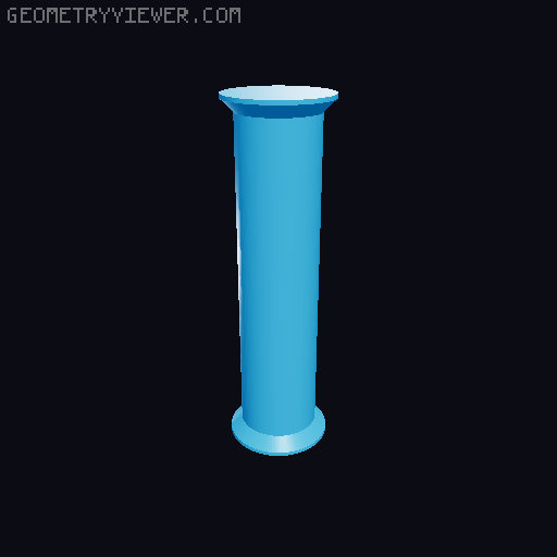 55mm diameter spool - Gridfinity 2x1 3D model thumbnail