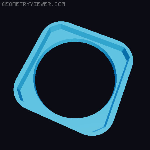 Settings Clock 3D model thumbnail