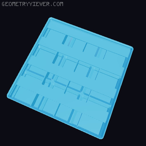 Gridfinity Ultra Light Bins - Divider Label Edition 3D model thumbnail