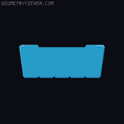 Gridfinity wall cutout collection 3D model thumbnail