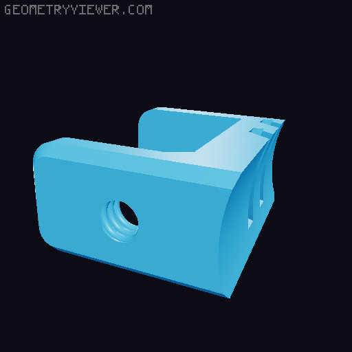 Cup Holder Clamp 3 (NO SUPPORTS) 3D model thumbnail