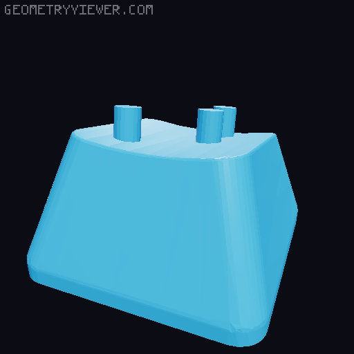 Keycaps with Braille 3D model thumbnail