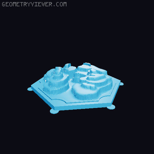 3D Catan 3D model thumbnail