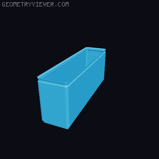 Gridfinity Box (Quick print, lite version, less filament!) 3D model thumbnail