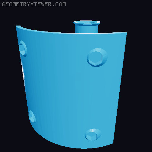 Shaun the toilet sheep remix 3D model thumbnail