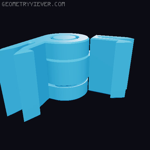 Battery Box with better hinges and latch 3D model thumbnail