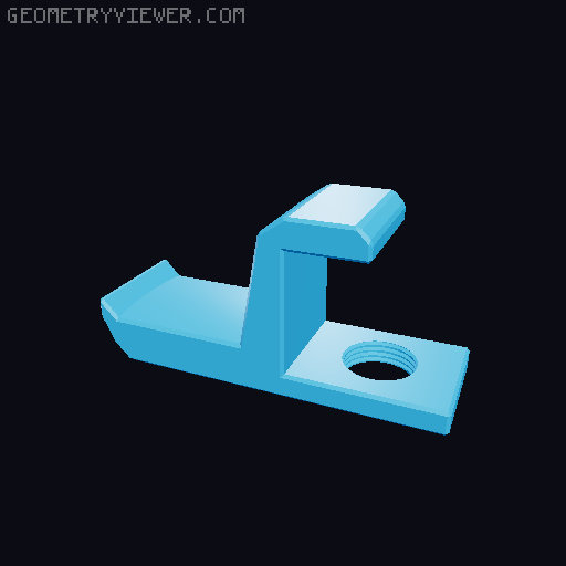 Headphone- Holder 3D model thumbnail