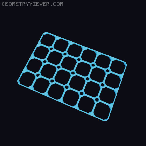 openGrid with Multiboard-compatible screw holes 3D model thumbnail
