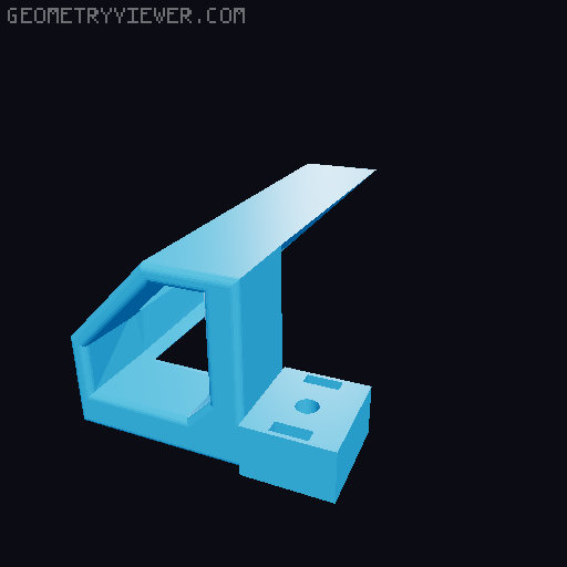 Creality Light Bar Mount - E3NG V1.2 3D model thumbnail