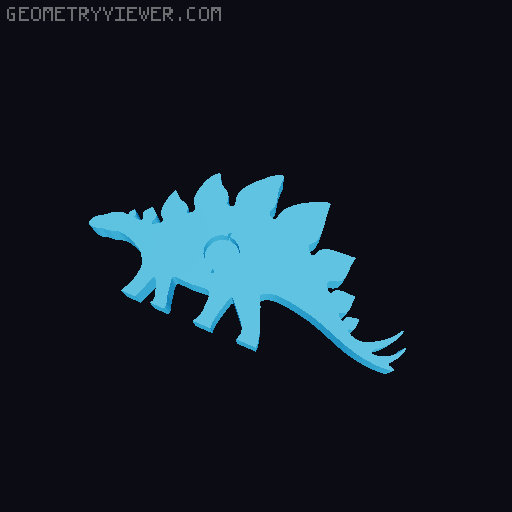 Dinosaur Magnets 3D model thumbnail