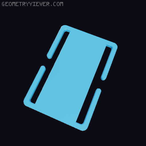 Bag Strap Badge with Logo 3D model thumbnail