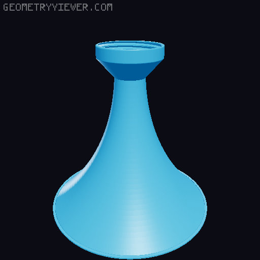 Large Coin Vortex on 100mm jar 3D model thumbnail
