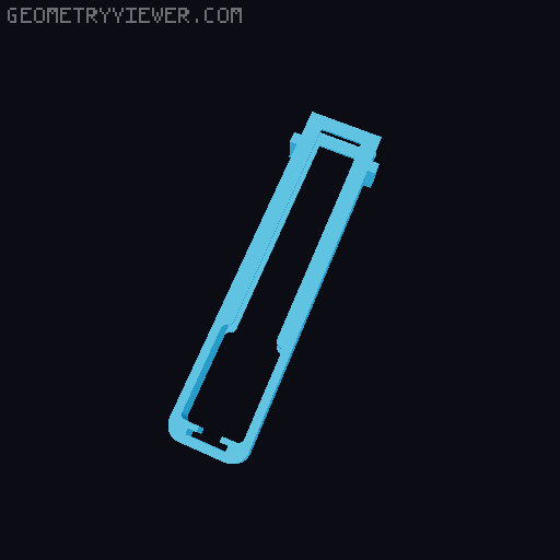 Spring Gun V2 - Shoots fake bullets with magazine 3D model thumbnail