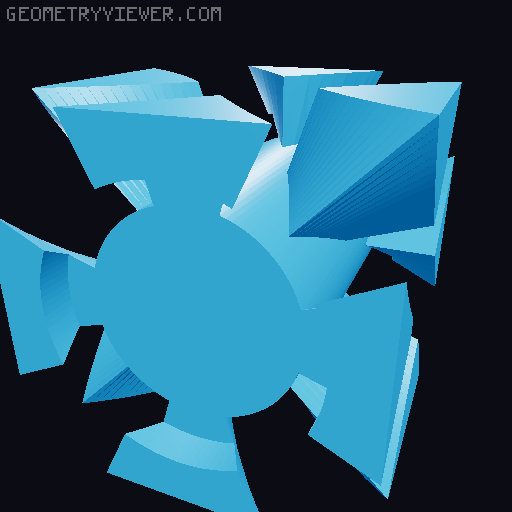 Twisted Dual Color XYZ Calibration Cube 3D model thumbnail