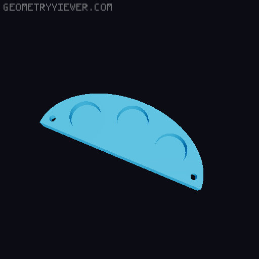Foot massage roller 3D model thumbnail