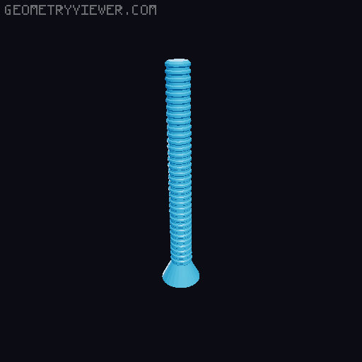 Ribbed Gluestick Negative 3D model thumbnail