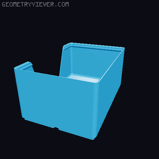 Gridfinity wall cutout collection 3D model thumbnail