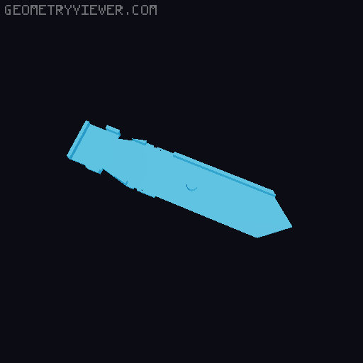 Assassins creed hidden blade 3D model thumbnail