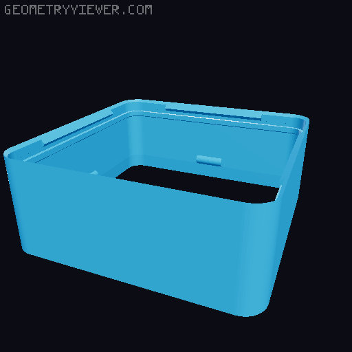 Gridfinity Bin with Gridfinity Cap (parametric) 3D model thumbnail
