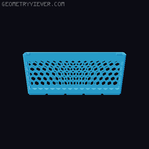 Gridfinity Hex Bins all sizes 3D model thumbnail