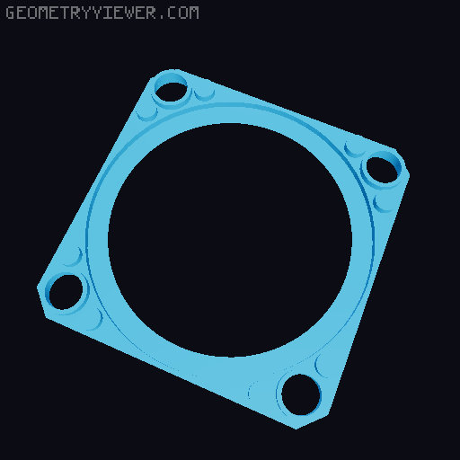Cable Standard Spool Holder Gridfinity - customizable 3D model thumbnail
