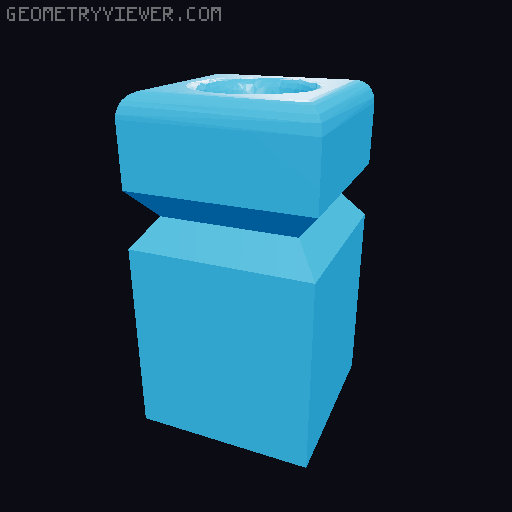 Quarto Insert for Photo Caddy 3D model thumbnail