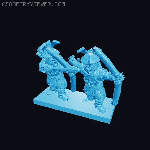 Easterling Archers 10mm Scale 3D model thumbnail