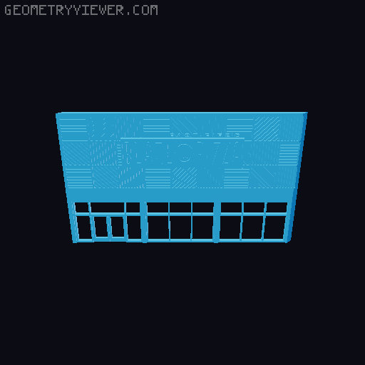 n scale - vintage and forgotten - fast food restaurant -  Blaze pizza 3D model thumbnail