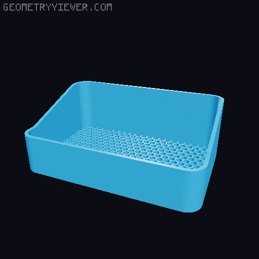 Bin for Ikea skadis - 564 models - hooks need support 3D model thumbnail